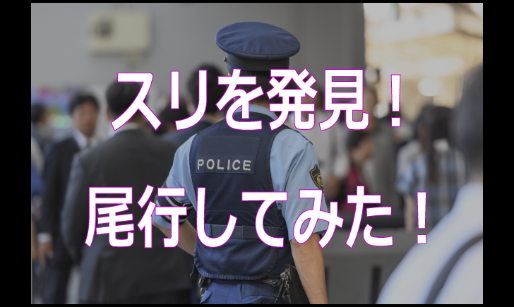 スリを発見！尾行してみた