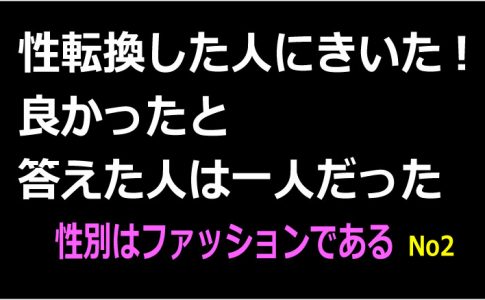 性同一性障害 性別はファッション2