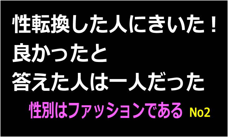 性同一性障害 性別はファッション2